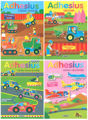 JUGUEM I CONSTRUÏM AMB ADHESIUS DE VINIL (4 TITOLS)