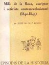 MILÀ DE LA ROCA, ESCRIPTOR I ACTIVISTA CONTRAREVOLUCIONARI (1840-1843)