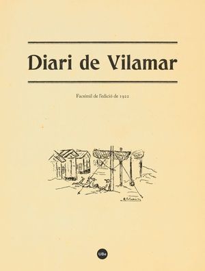 DIARI DE VILAMAR. EDICIÓ FACSÍMIL (1922)