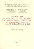VOCABULARI DE PSICOLOGIA DEL CONDICIONAMIENTO I DEL L'APRENENTATGE