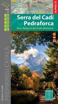 SERRA DE CADI PEDRAFORCA 1:25.000 -ALPINA