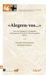 «ALEGREU-VOS...» CARTA ALS CONSAGRATS I CONSAGRADES AMB MOTIU DE L'ANY DE LA VID